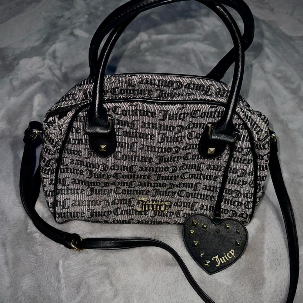Juicy Couture Black and Gray Women's Bag